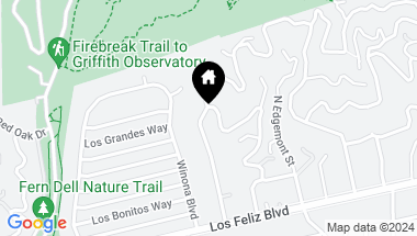 Map of 2424 Nottingham Avenue, Los Angeles CA, 90027