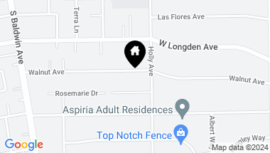 Map of 422 Walnut Avenue, Arcadia CA, 91007