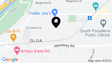 Map of 1019 Adelaine Avenue, South Pasadena CA, 91030