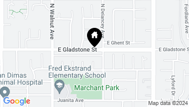 Map of 446 E GLADSTONE Street, San Dimas CA, 91773