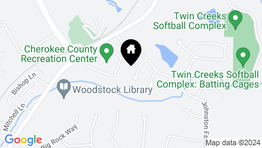 Map of 208 Fox Pointe Court, Woodstock GA, 30188