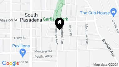 Map of 1035 Stratford Avenue, South Pasadena CA, 91030