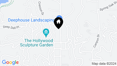 Map of 2447 N Beachwood Drive, Los Angeles CA, 90068