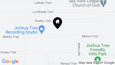 Map of 60622 Melton Trail, Joshua Tree CA, 92252