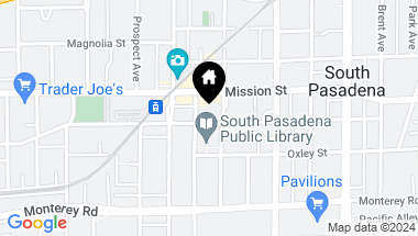 Map of 1020 El Centro Street, South Pasadena CA, 91030