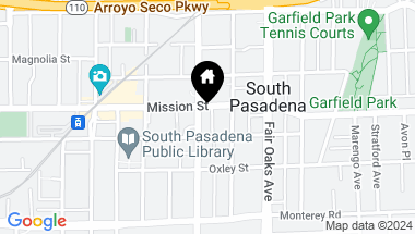 Map of 1401 Mission Street 105, South Pasadena CA, 91030