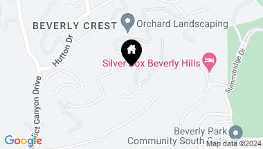 Map of 9660 Oak Pass Road, Beverly Hills CA, 90210