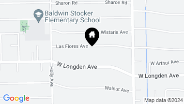 Map of 300 W Las Flores Avenue, Arcadia CA, 91007