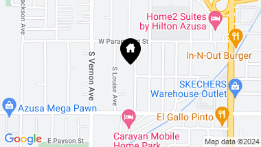 Map of 345 S Enid Avenue, Azusa CA, 91702