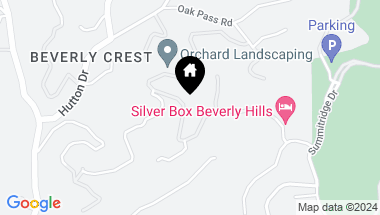 Map of 9669 Oak Pass Rd, Beverly Hills CA, 90210