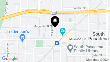 Map of 714 Prospect Avenue, South Pasadena CA, 91030