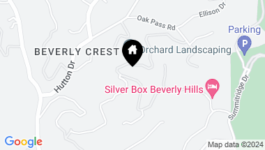 Map of 9705 Oak Pass Rd, Beverly Hills CA, 90210