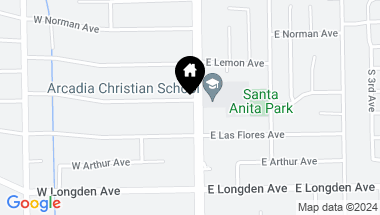 Map of 1925 S Santa Anita Avenue, Arcadia CA, 91006