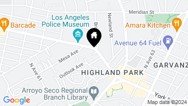 Map of 6104 York Boulevard, Los Angeles CA, 90042
