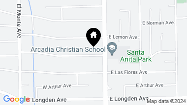 Map of 21 W Wistaria Avenue, Arcadia CA, 91007