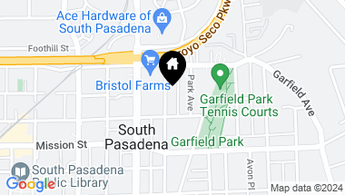 Map of 716 Brent Avenue A, South Pasadena CA, 91030