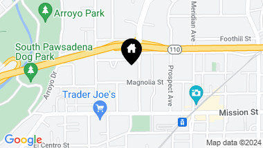 Map of 647 Orange Grove Avenue 305, South Pasadena CA, 91030