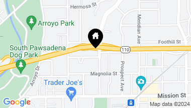 Map of 625 F Orange Grove Avenue F, South Pasadena CA, 91030
