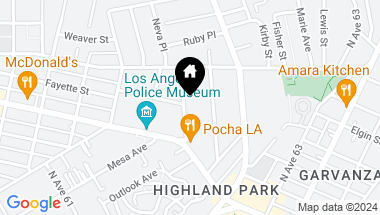 Map of 252 Branch Street, Los Angeles CA, 90042