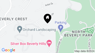 Map of 9718 Hensal Rd, Beverly Hills CA, 90210