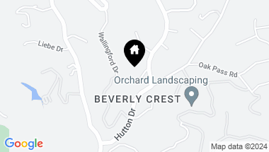 Map of 2625 Deep Canyon Drive, Beverly Hills CA, 90210