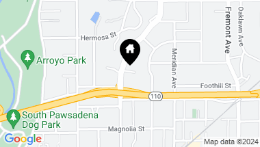 Map of 524 Orange Grove Avenue, South Pasadena CA, 91030