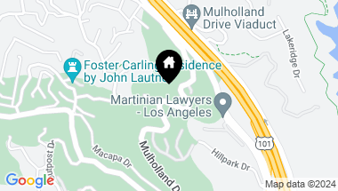 Map of 6825 MULHOLLAND DR, LOS ANGELES CA, 90068