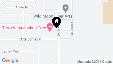 Map of 61791 Alta Mesa Drive, Joshua Tree CA, 92252