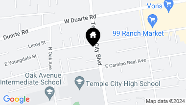 Map of 6741 Temple City Boulevard, Arcadia CA, 91007