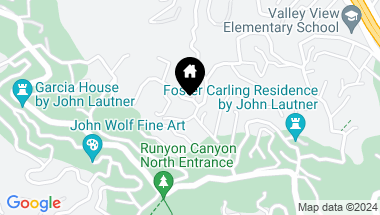 Map of 7300 Woodrow Wilson Drive, Los Angeles CA, 90046
