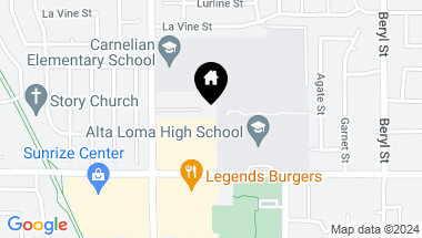 Map of 8795 Lomita Drive, Rancho Cucamonga CA, 91701