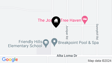Map of 7147 Sunny Vista Road, Joshua Tree CA, 92252