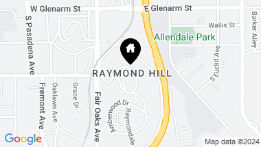 Map of 1715 Raymond Hill Road, South Pasadena CA, 91030