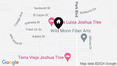 Map of 7066 Sunset Road, Joshua Tree CA, 92252