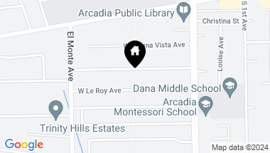 Map of 82 W La Sierra Drive, Arcadia CA, 91007