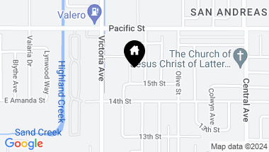 Map of 7031 Alice Street, Highland CA, 92346