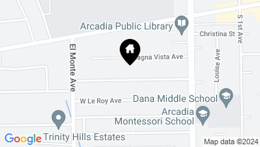 Map of 105 W La Sierra Drive, Arcadia CA, 91007