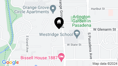 Map of 1095 S Orange Grove Boulevard C, Pasadena CA, 91105
