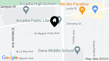 Map of 27 W Magna Vista Avenue, Arcadia CA, 91007