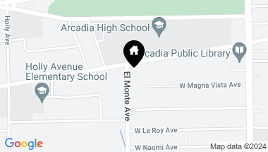 Map of 1112 El Monte Avenue, Arcadia CA, 91007