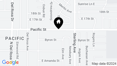 Map of 25597 Pacific Street, San Bernardino CA, 92404