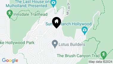 Map of 6154 W Rockcliff Drive, Los Angeles CA, 90068