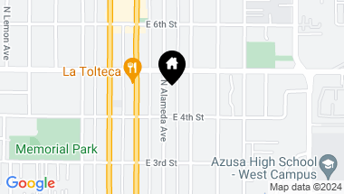 Map of 420 N Alameda Avenue, Azusa CA, 91702