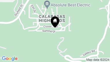 Map of 23539 Valley View (aka Summit Dr) Road, Calabasas CA, 91302