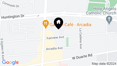 Map of 627 Fairview Avenue A, Arcadia CA, 91007