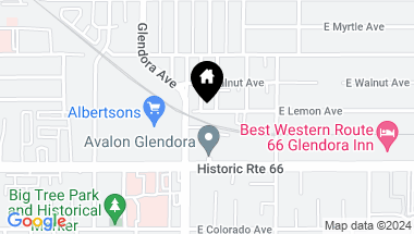 Map of 226 E Lemon Avenue, Glendora CA, 91741
