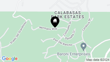 Map of 24944 Normans Way, Calabasas CA, 91302