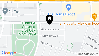 Map of 445 Monrovista Avenue, Monrovia CA, 91016