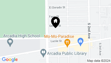 Map of 25 ALICE Street, Arcadia CA, 91006