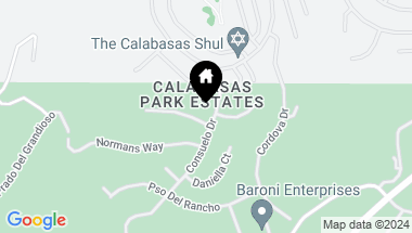 Map of 24903 Lorenzo Court, Calabasas CA, 91302